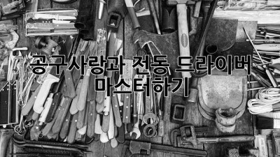 공구사랑과 전동 드라이버 마스터하기